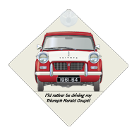 Triumph Herald Coupe 1961-64 Car Window Hanging Sign